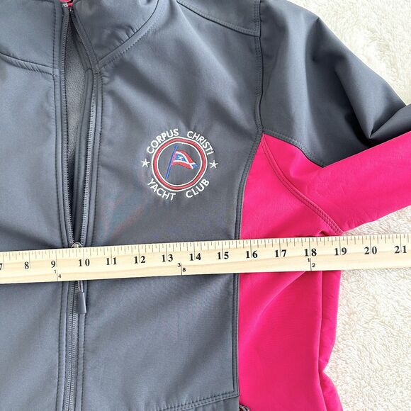 Port Authority Jacket Corpus Christi Yacht Club Women's M Gray and Pink - Picture 9 of 9